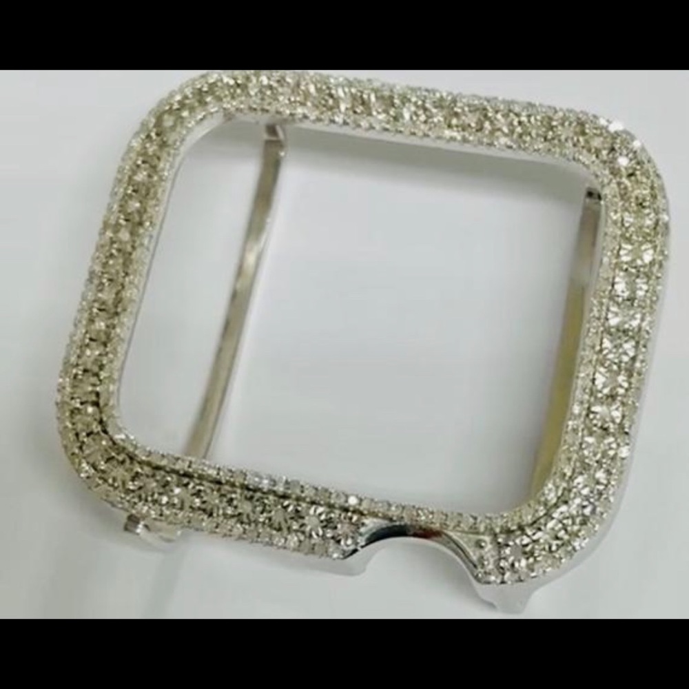 Genuine Real Diamond Bezel for Apple Watch all series custom made free appraisal - Picture 4 of 17
